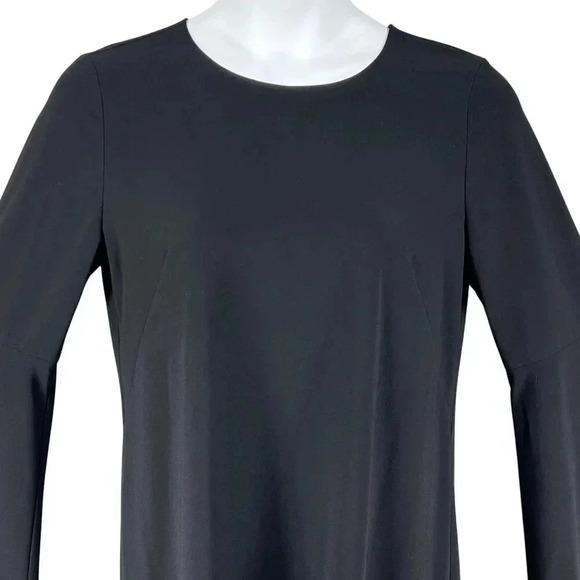 Halogen Womens M Bell Sleeve Black Dress Bow Back Minimalist Fairy & Whimsigoth - Picture 6 of 15